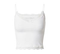 Only ONLVICKY Lace Seamless Cropped Top Camiseta sin Mangas, Bright White, XS/S para Mujer