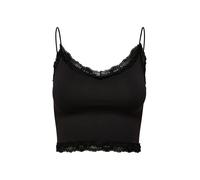 ONLY Onlvicky Lace Seamless Cropped Top Noos, Negro, L-XL Mujeres