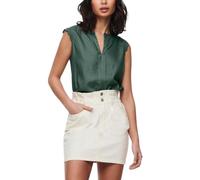 ONLY Top sin Mangas con Detalles de Encaje - Blusa Casual de Mujer, Color:Verde-3, Talla:34