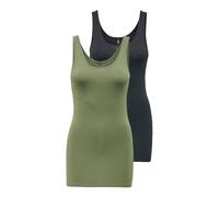 ONLY Top verde / negro XS verde / negro