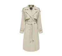 ONLY - Trench blanco con cierre de doble botonadura - Coats - Mujer - Blanco - M -