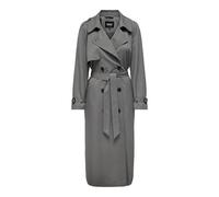 ONLY Trenchcoat Onlchloe Double B. Otw Noos-Gabardina, Gris, S Mujeres