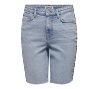 ONLY ONLEMILY HW Long DNM Shorts CRO741 Noos Jeans Cortos, Blau, 28W para Mujer