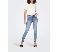 Only Vaquero de mujer pitillo con bajo deshilachado. Azul 40-42/31 - Largo 32