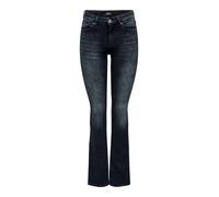 ONLY ONLBLUSH Life Mid Flared REA409, Jeans De Las Mujeres, Blue Black Denim, L/34