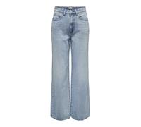 ONLY Onlhope Ex HW Wide DNM Guabox - Pantalones de Mezclilla para Mujer, Azul Claro (Mezclilla Azul Claro), 30W / 32L