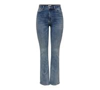 ONLY Onlmila HW Flared Dnm Bj13994 Noos Pantalones Vaqueros elásticos, Medio De Mezclilla Azul, 32W / 32L para Mujer