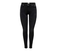 ONLY Wauw Life Mid Mujer Tejanos Negro W32L32