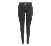 Only Onlrain Life Reg Skinny Dnm Noos Jeans, Dark Grey Denim/Detail:Mas655, L / 34L Mujer