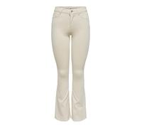 Only Vaqueros Acampanados para Mujer ONLBLUSH Cintura Media Acampanada, Crudo, L / 34L