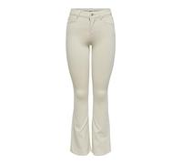 Only Vaqueros Acampanados para Mujer ONLBLUSH Cintura Media Acampanada, Crudo, S / 32L