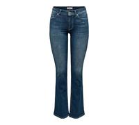 ONLY Vaqueros Acampanados para Mujer ONLBLUSH Cintura Media Acampanados, Dark Azul Denim, M / 30L