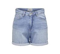 ONLY Vaqueros Cortos para Mujer ONLVEGA de Talle Alto, Corte Normal, XS