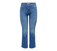 ONLY Vaqueros de Corte Acampanado para Mujer, Medio De Mezclilla Azul, XXS / 30L