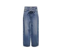 ONLY ONLGIANNA MW DOT596 DNM - Vaqueros Rectos, Medio De Mezclilla Azul, 30W x 32L