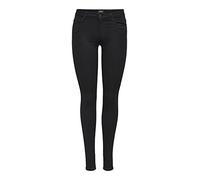 ONLY Vaqueros Royal Reg Skinny Pim600 Noos para mujer, negros, M/30 L, 1 pieza