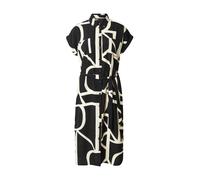 ONLY Vestido camisero 'Hannover' ecru / negro 36 ecru / negro