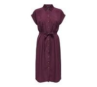 ONLY Vestido camisero 'Hannover' rojo vino 36 rojo vino