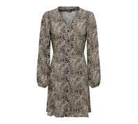 ONLY Vestido camisero 'ONLEVIDA' piedra / negro 34 piedra / negro