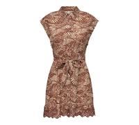 ONLY Vestido camisero 'ONLLou' marrón / marrón oscuro, Talla 40