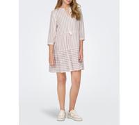 Only Vestido corto básico con volante bajo. Blanco 34 (XS)