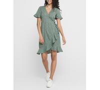 Only 15206407 Vestido, Verde (AOP/Black Spot Chinois Green), 40 EU para Mujer