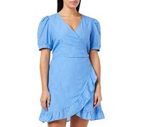 ONLY Vestido Cruzado Onllisa SS WVN para Mujer, ultramarino, S