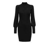 Only Vestido de Mujer de Punto de Manga Larga, Negro, XS
