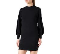 ONLY Vestido de Punto de Manga Larga para Mujer, Negro 1, M