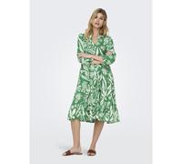 ONLY Vestido largo de manga larga, estampado. Color Estampado Verde