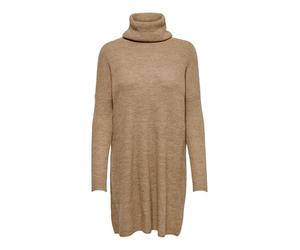 ONLY Vestido Largo de Punto para Mujer ONLJANA, Beige (Indian Tan/W. Melange), S
