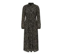 ONLY Vestido largo estampado. Color Negro/Beige