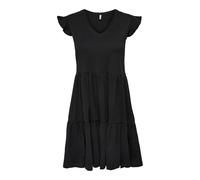 Only Onlmay Life Cap Sleeves Frill Dress Jrs Vestido de Mujer Negro M