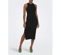 Only Vestido midi ajustado con cuello halter. Negro 42 (XL)