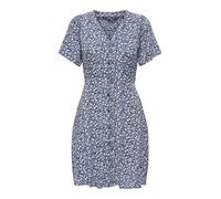 ONLY Vestido Mini Informal para Mujer, diseño de Verano, Blusa Corta con Motivos Florales., Cielo Nocturno, S