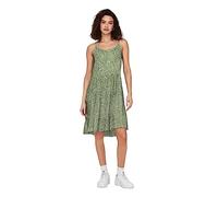 ONLY Vestido Mujer Escote en V Finos Tirantes sin Mangas Vestido Verano Corto., Color:Verde, Talla:S