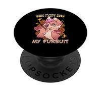 Only Wearing This Since I Can't Wear My Fursuit I Furry PopSockets PopGrip Adhesivo