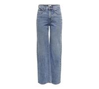 ONLY Wide fit Jeans ONLHOPE High Waist Wide Leg Fit Jeans Light Blue Denim 30 34 Light Blue Denim