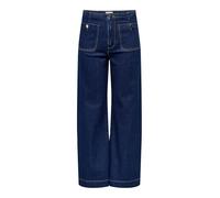 ONLY Wide-fit Jeans ONLMADELINE High Waist Wide Leg Fit Jeans Dark Blue Denim M 32 Dark Blue Denim