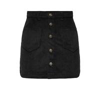 ONLY Women's ONLAMAZING HW Cord Skirt PNT NOOS Cordrock Mini, Black, XXL