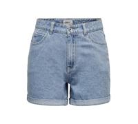 Only Women's ONLVEGA HW MOM DNM Noos - Pantalones Cortos para Mujer, Color Azul Claro, XS, Mezclilla De Color Azul Claro, XS
