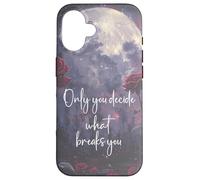 Only You Can Decide What Breaks You Bookish Smutt Book Lover Carcasa para iPhone 16