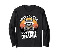 Only You Can Prevent Drama Funny Camping Raccoon Manga Larga