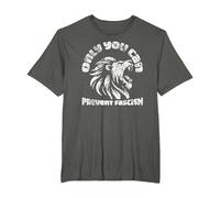 Only You Can Prevent Fascism León Antifascismo Activismo Camiseta, Hombre Tallas Grandes, Asfalto, 2X Alto