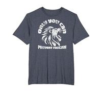 Only You Can Prevent Fascism León Antifascismo Activismo Camiseta, Hombre Tallas Grandes, Azul Jaspeado, 4X Alto