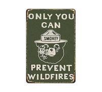 Only You Can Prevent Wildfies - Letrero de metal para el hogar, bar, dormitorio, pub, restaurantes, cafetería, club, placa decorativa de pared de cueva de hombre, 8 x 12 pulgadas