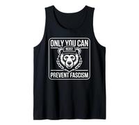 Only You Can Resist Prevent Fascism Bear Activismo Político Camiseta sin Mangas