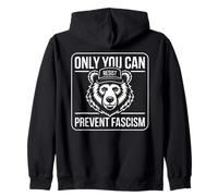 Only You Can Resist Prevent Fascism Bear Activismo Político Sudadera con Capucha