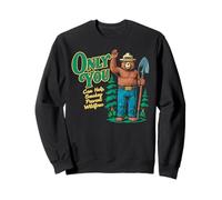 Only You Waving Smokey Bear Vintage Sudadera