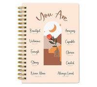 Only Zest Diario cristiano para mujeres, cuaderno de regalos de arte cristiano con escrituras, diario de fe en espiral para devocionales y diario bíblico, cuaderno de escritura inspirador para estudio